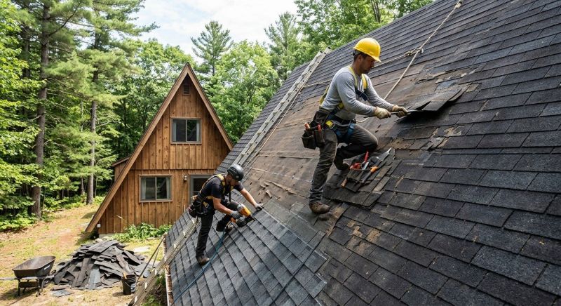 A Frame Roof Repair in Lorain County, OH