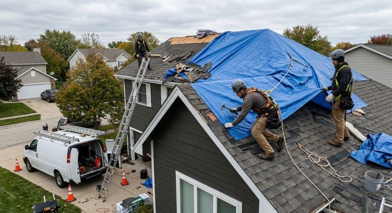A Frame Roof Repair in Lorain County, OH