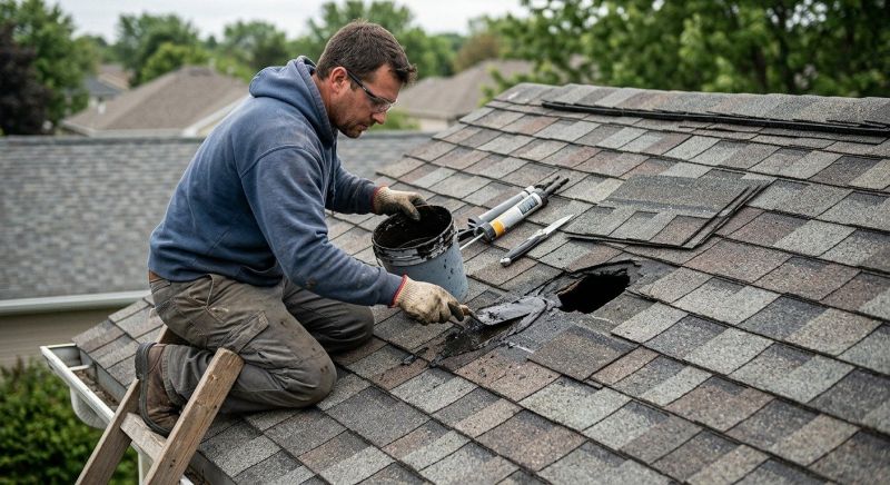 Asphalt Roof Leak Repair in North Olmsted, OH