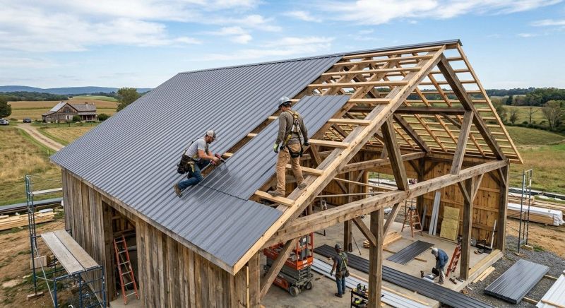 Barn Roof Construction in Lorain County, OH
