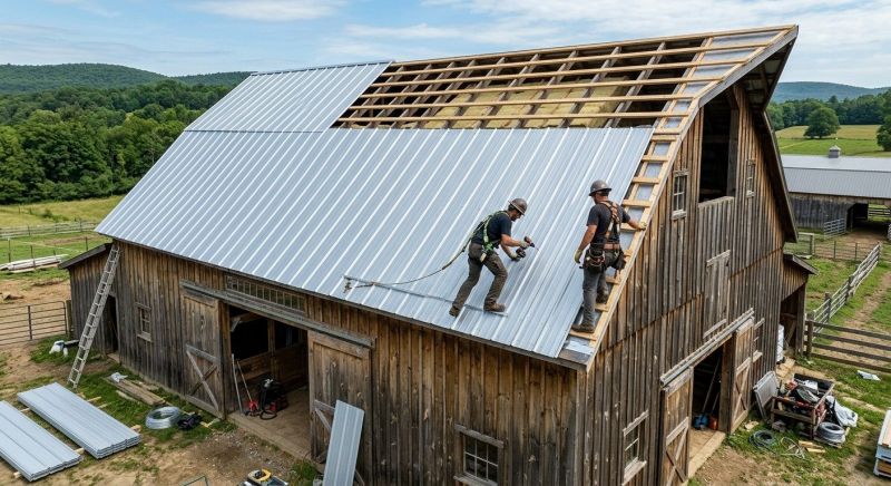 Barn Roof Installation in Lorain County, OH