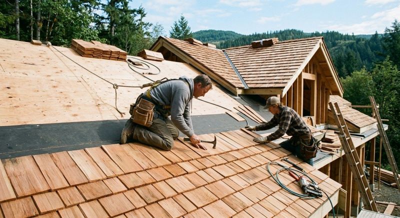 Cedar Roof Installation in Avon Lake, OH