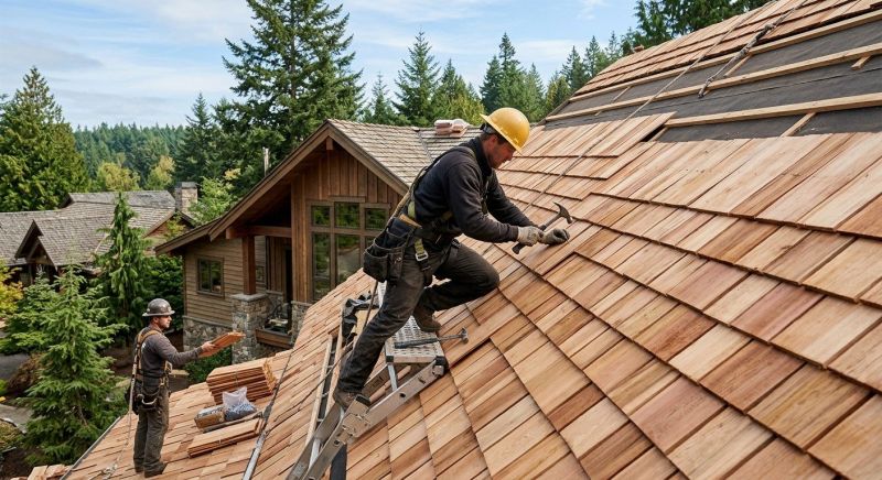 Cedar Roof Installation in Elyria, OH