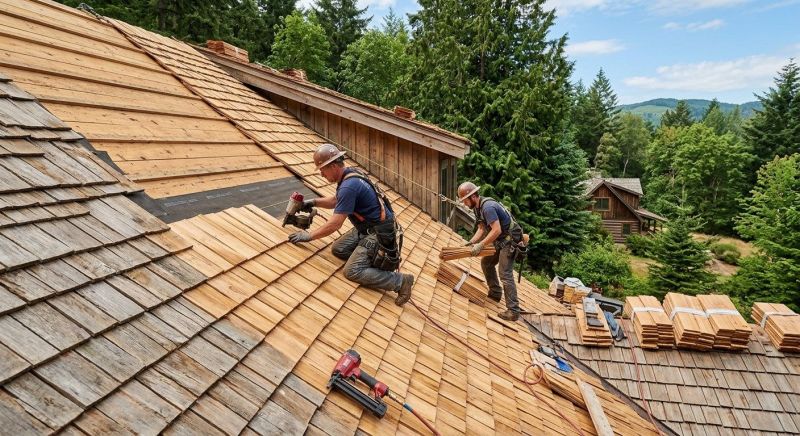 Cedar Roof Installation in Elyria, OH