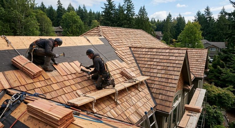 Cedar Roof Installation in North Royalton, OH