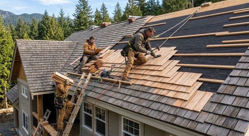 Cedar Roof Installation in Wellington, OH