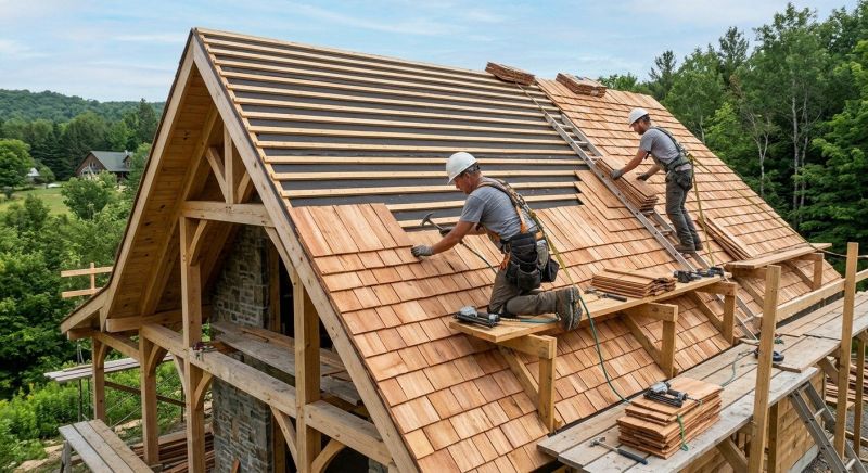 Cedar Shake Roof Construction in Lorain County, OH