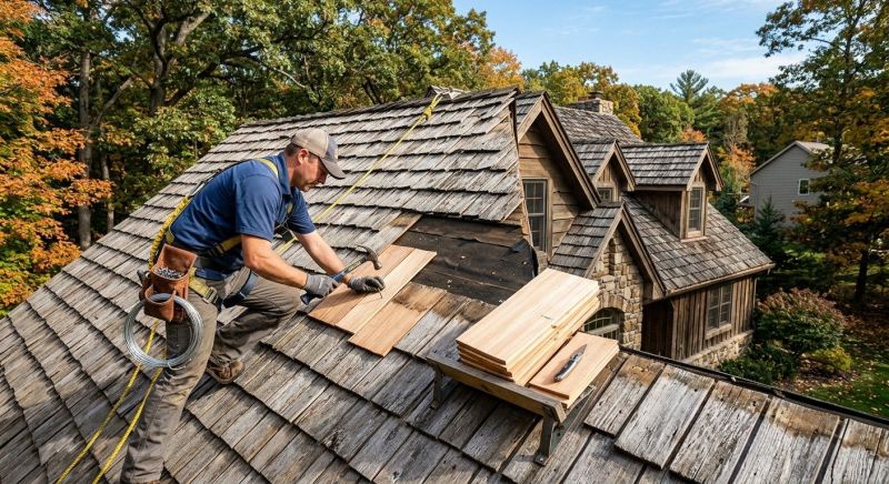 Cedar Shingles Repair in Hinckley, OH