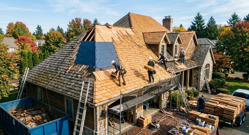 Cedar Shingles Replacement in North Ridgeville, OH