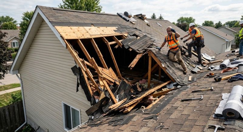 Collapsing Roof Repair in Lorain County, OH