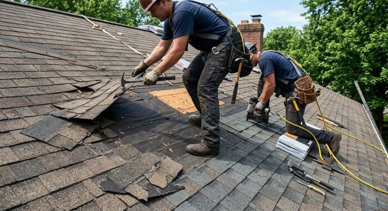 Damaged Roof Repair in Medina, OH