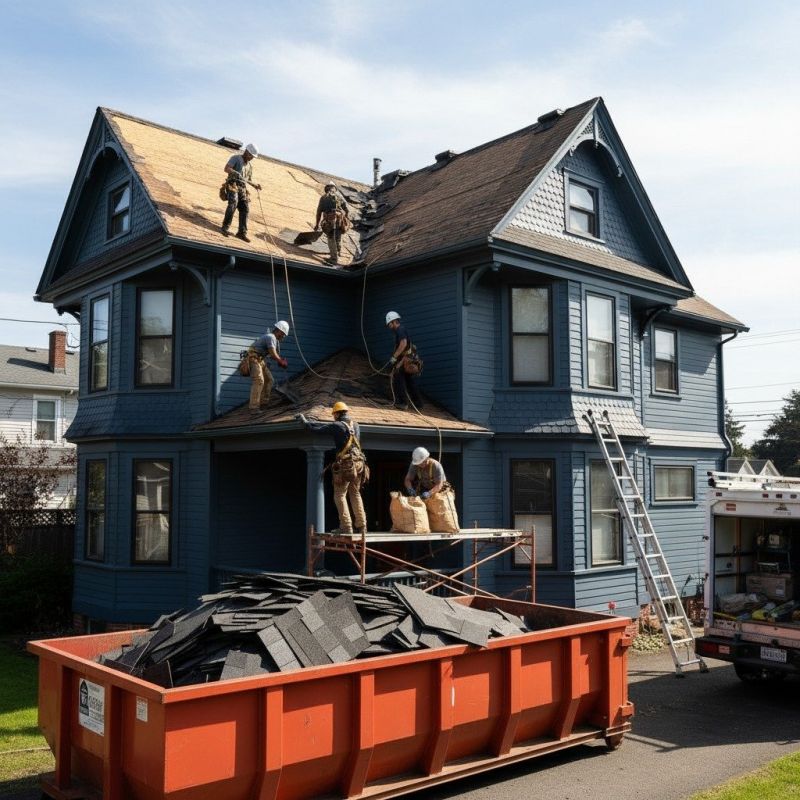 Damaged Roof Replacement in Elyria, OH