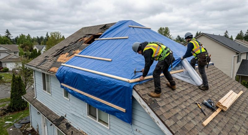 Damaged Roof Replacement in Hinckley, OH