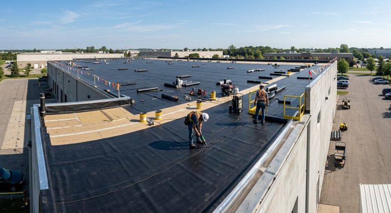 Flat Roof Installation in Olmsted Falls, OH