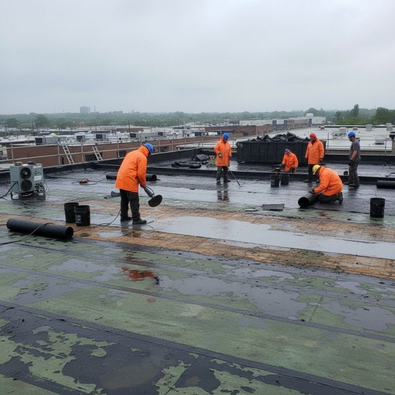 Flat Roof Repair in Amherst, OH