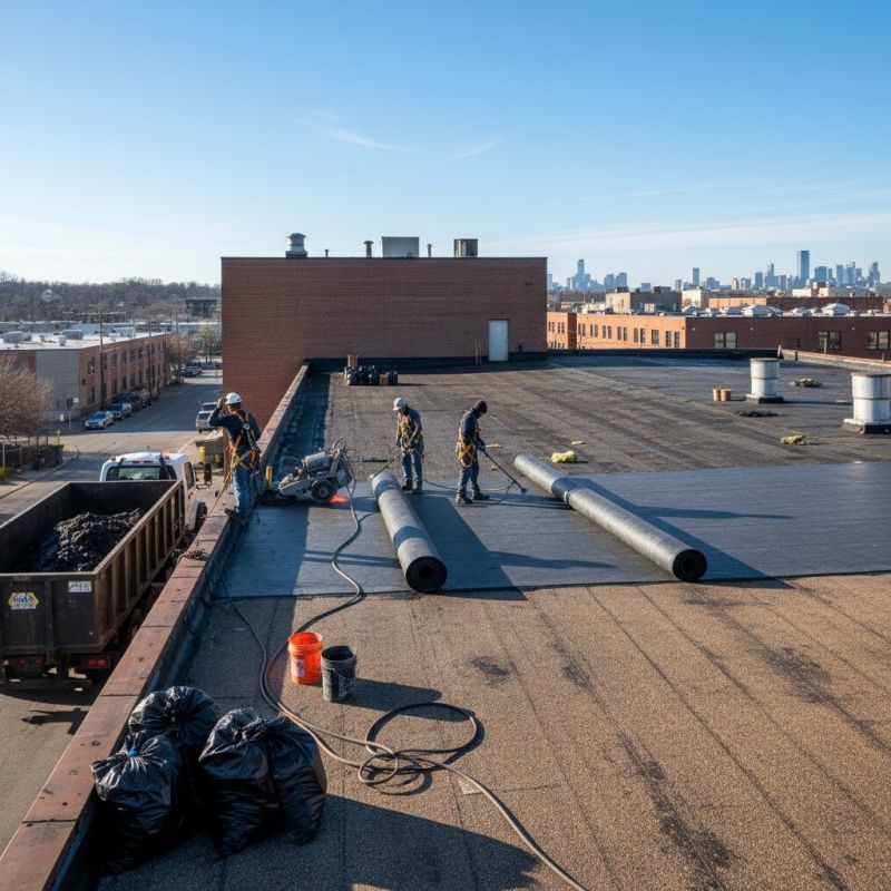Flat Roof Replacement in Sheffield Lake, OH
