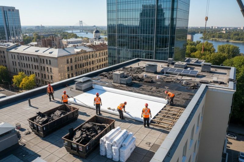 Flat Roof Replacement in Valley City, OH