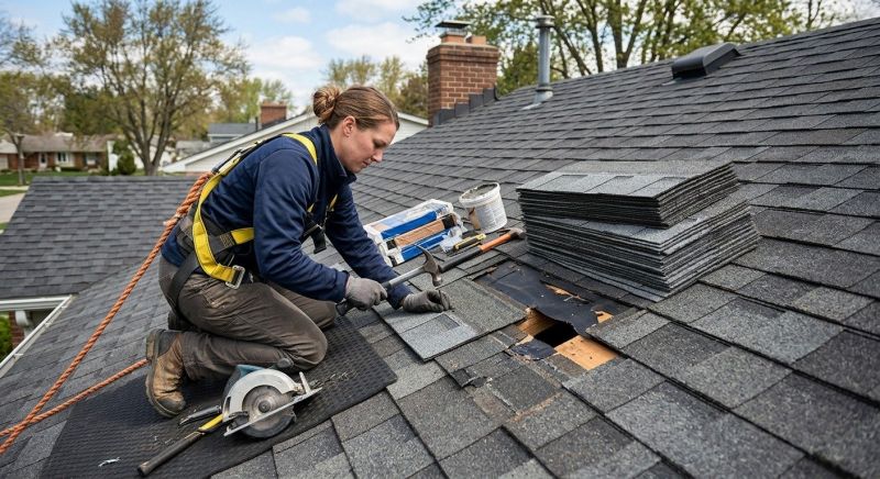 Hip Roof Shingle Replacement in Lorain County, OH