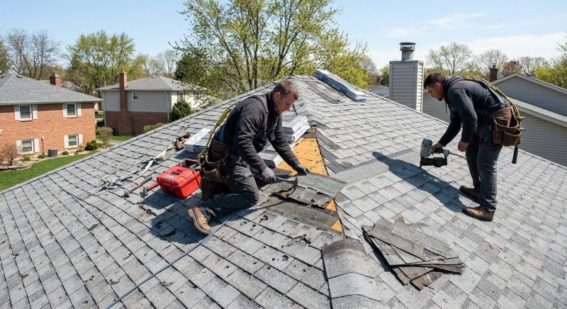 House Roof Repair in Amherst, OH