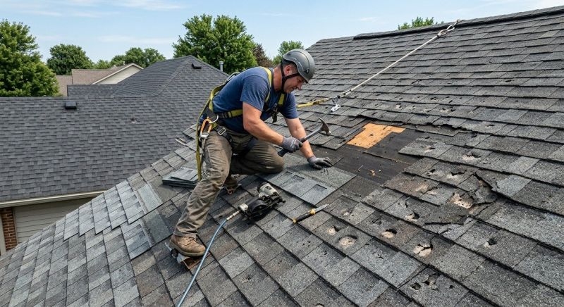 House Roof Repair in Olmsted Falls, OH