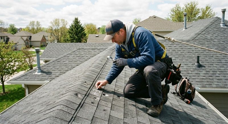 Roof Damage Inspection in Elyria, OH