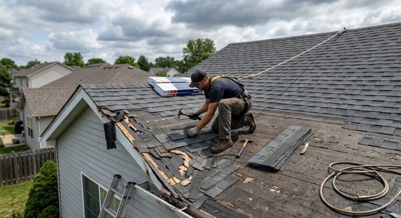 Roof Damage Restoration in Lagrange, OH