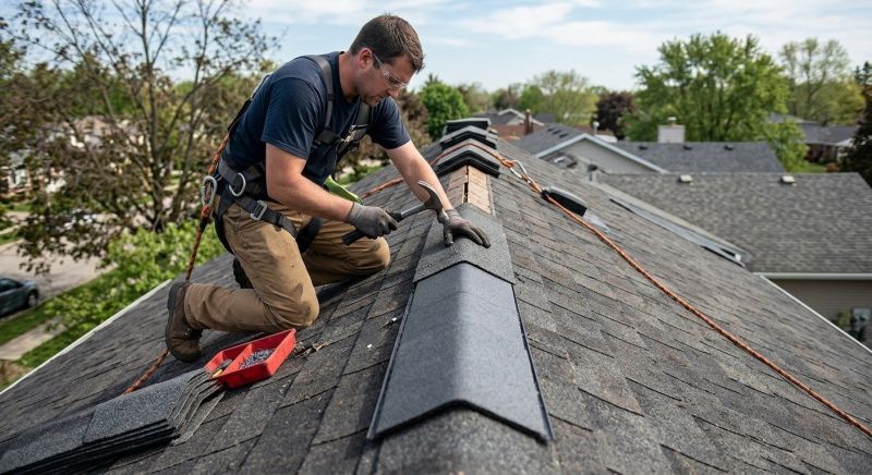 Roof Ridge Repair in Lorain County, OH