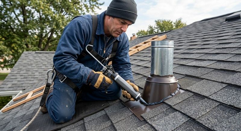 Roof Vent Flashing Repair in Lorain County, OH