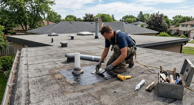 Rubber Roof Repair in Lorain County, OH