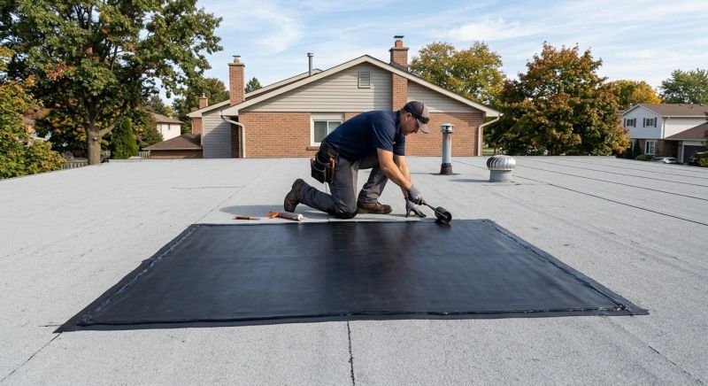 Rubber Roof Repair in Sheffield Lake, OH