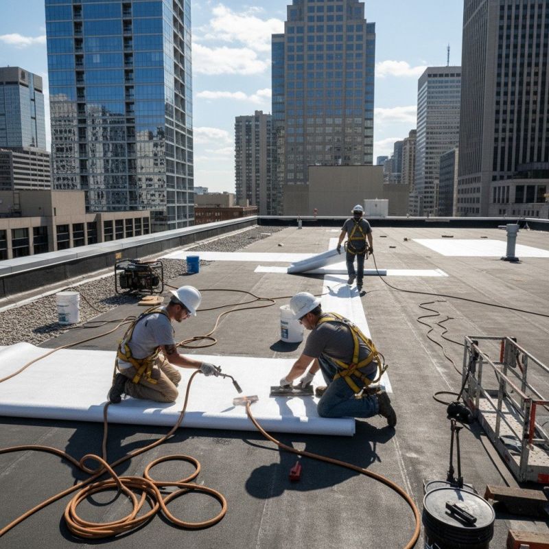 Single Ply Roof Repair in Brunswick, OH
