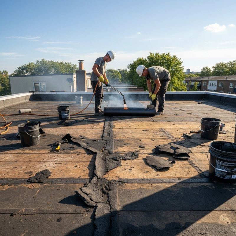 Single Ply Roof Repair in Brunswick, OH