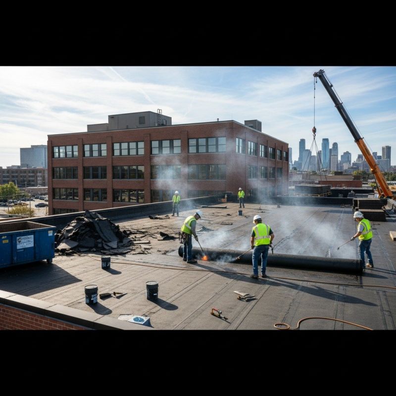 Single Ply Roof Replacement in Elyria, OH