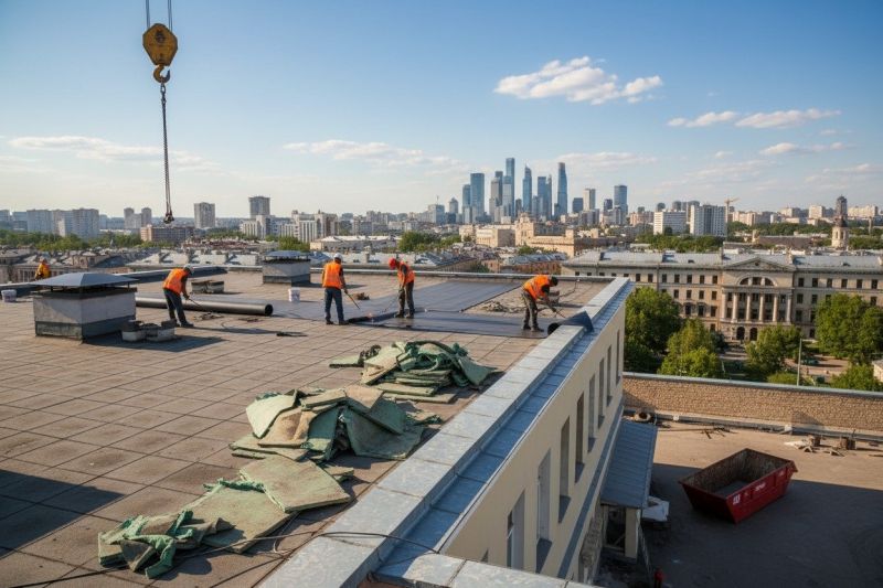 Single Ply Roof Replacement in Hinckley, OH