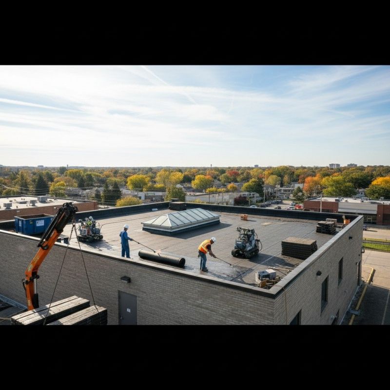Single Ply Roof Replacement in Lorain, OH