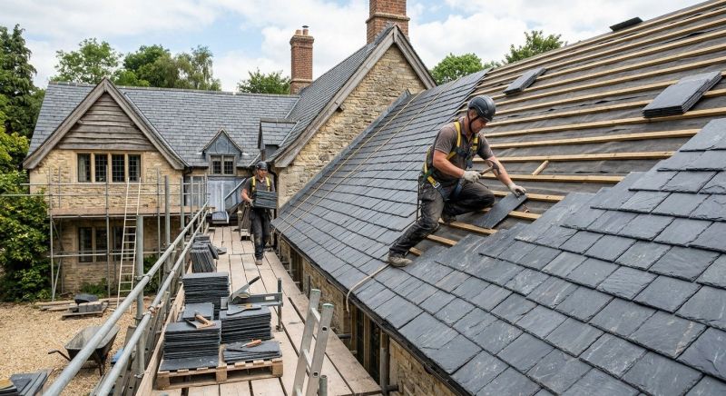 Slate Roof Installation in North Royalton, OH
