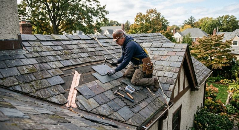 Slate Roof Repair in North Ridgeville, OH
