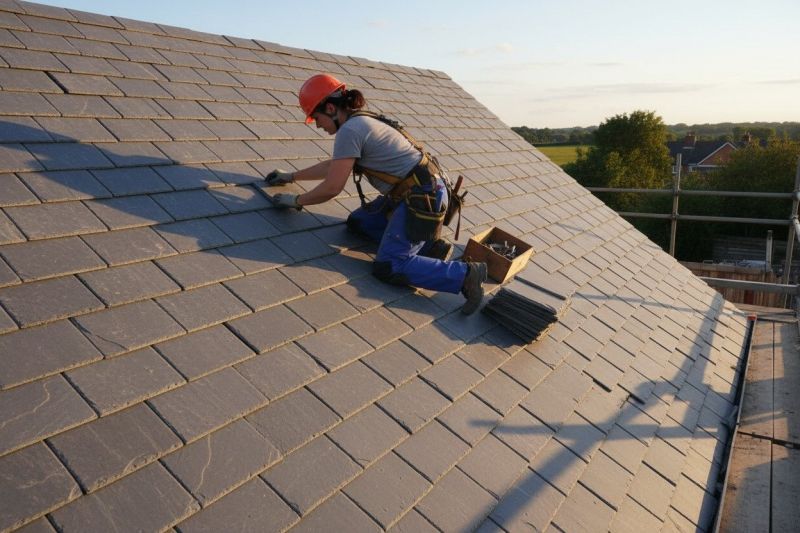 Slate Roof Repair in Olmsted Falls, OH