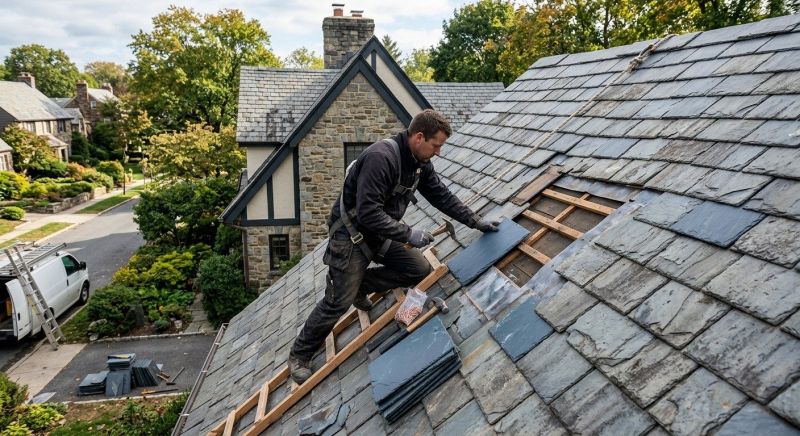 Slate Roof Repair in Valley City, OH