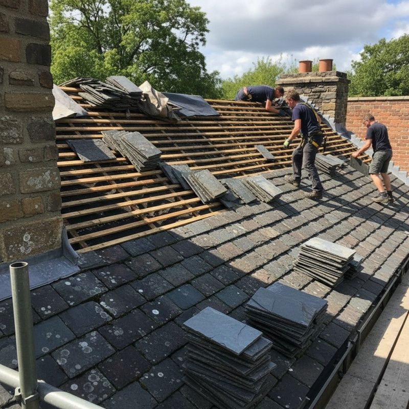 Slate Roof Replacement in Columbia Station, OH
