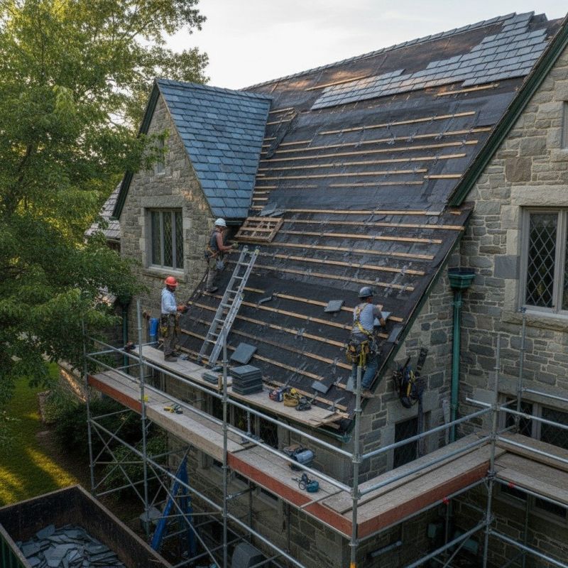 Slate Roof Replacement in Elyria, OH