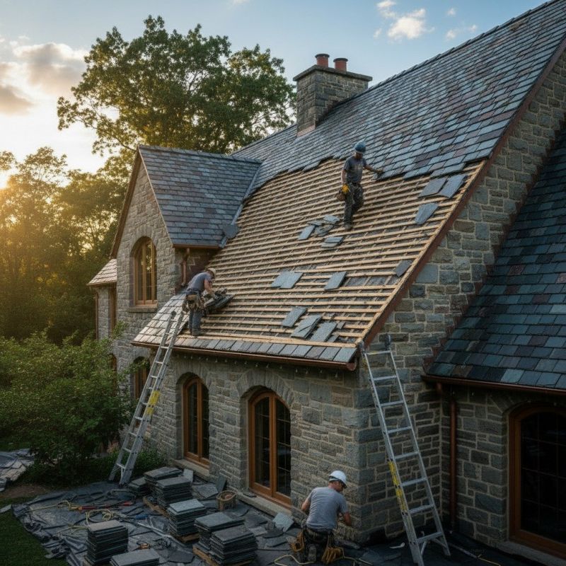 Slate Roof Replacement in Lorain, OH