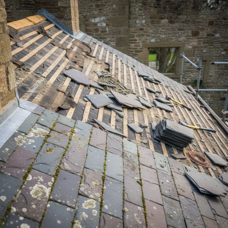 Slate Roof Replacement in Medina County, OH