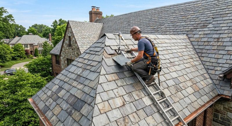 Slate Shingle Replacement in Lorain County, OH