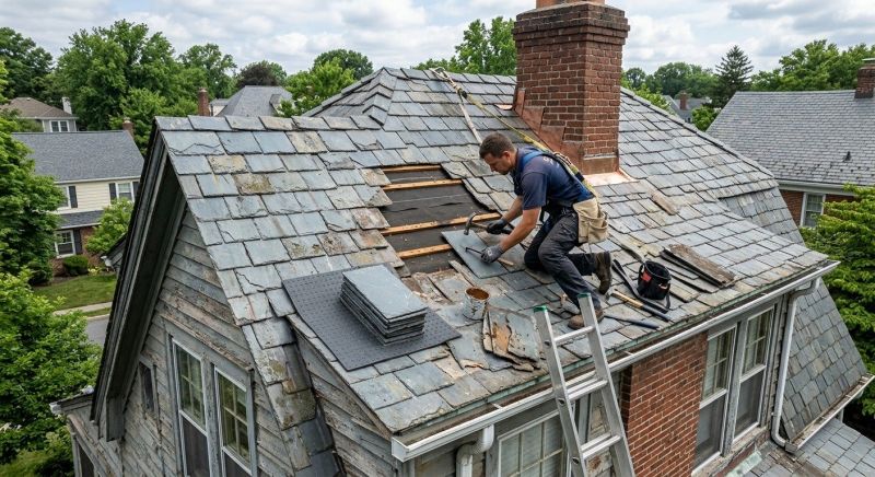 Slate Shingles Repair in Wellington, OH