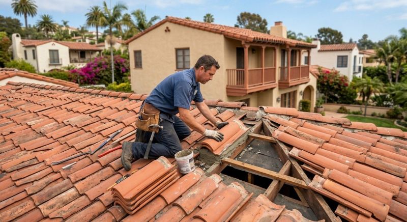 Spanish Tile Roof Repair in Lorain County, OH