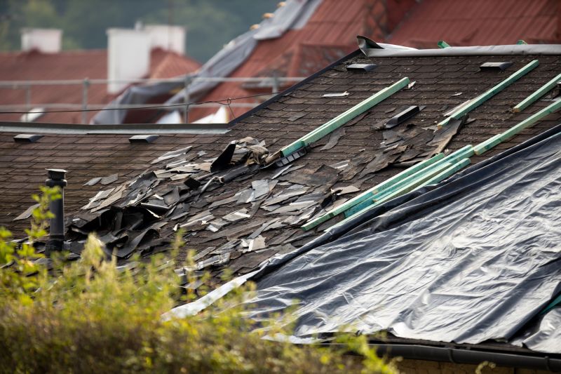 Storm Damage Roof Tarping in Lorain County, OH