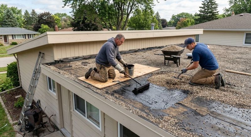 Tar And Gravel Roof Repair in Berea, OH