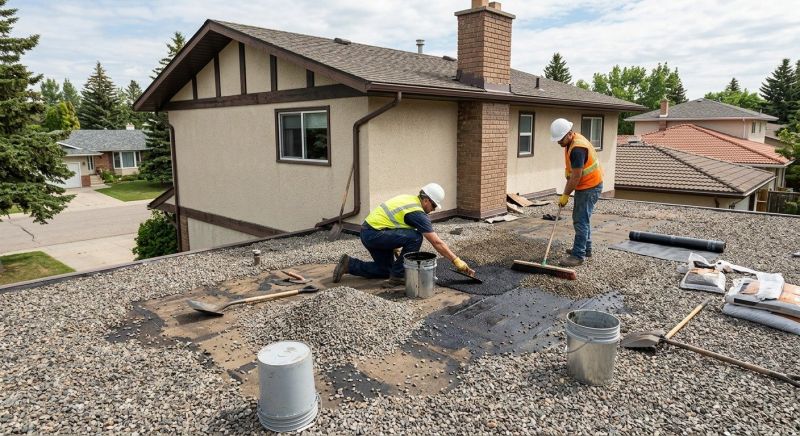 Tar And Gravel Roof Repair in Hinckley, OH