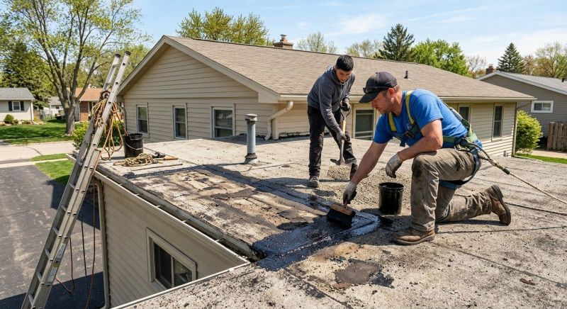 Tar And Gravel Roof Repair in Huron, OH